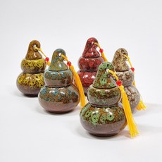 반려동물 호리병 노리개장식 유골함 반려견 반려묘 세라믹 추모함, 1개