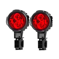 오토바이 외부 렌즈 개조 스포트라이트 다기능 통합 탠젠트 라이트 플래시 전기차, 3. red light