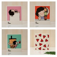 [선물포장]샤인홈리빙 스웨덴 셀룰로오스 행주 4P 세트 (스텐집게 포함) 친환경 빨아쓰는 주방행주, 1개