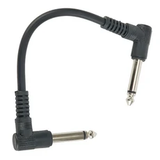 15cm 6.35mm 기타 페달 케이블 커넥터 1/4인치 플러그 와이어 직각, 1PC, 1개