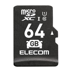 ELECOM microSD 64GB SDXC 드라이브 레코더 고내구 Class10 UHS-I MF-DRMR064GU11