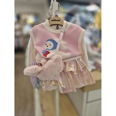 밀리밤NC청주점#NEW!신상##밀리 일러스트 스웨터 조끼 MLVK26S1G