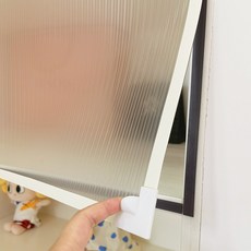 화이트 롱창 가림막 옷장 자석 문 가림천 드레스룸 먼지 차단 가림막 제작