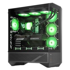 Darkflash大飛 DY460 黑色版機殼，簡約設計，優異散熱，寬敞空間，堅固耐用，輕鬆組裝, 1個