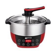 SONGEN松井 多功能電煮鍋 5L大容量 湯料分離 304不鏽鋼內鍋 智能預約, SG-865F