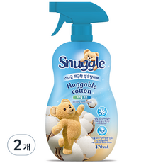 스너글 허거블 코튼 더블 소프트 섬유탈취제 본품, 470ml, 2개
