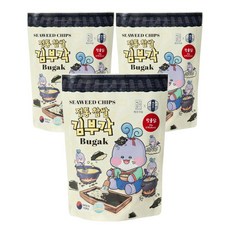 태초김 찹쌀 수제 김스낵 시즈닝 김부각 핫불닭맛, 3개, 50g