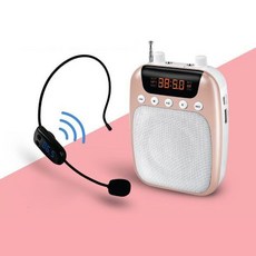Coms 휴대용 무선 마이크 앰프 스피커 핑크 행사 강의, 단일 모델명/품번