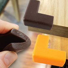 모서리보호대 코너가드 보호쿠션 고무커버 유아안전용 가구안전, 오렌지