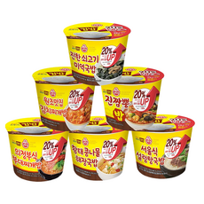 [안녕골목마켓] 컵밥6종세트_미역국밥 김치찌개밥 진짬뽕밥 부대찌개밥 황태해장국밥 설렁탕국밥, 1세트, 180g