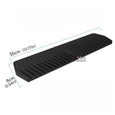 새로운 실리콘 싱크 배수 35CM 미끄럼 비누 액세서리 방지 슬로프 장식 디자인 홀더 수도꼭지 주방 농가 트레이 매트, As Shown, Bla