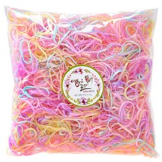 이쁨달다 봉팅클 봉봉 칼라헤어끈 칼라고무줄 100g 이쁨밴드