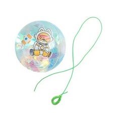 錸 LED發光彈力球 65mm 彈力水球 發光跳跳球 閃光彈跳球 兒童戶外玩具, 有伸縮繩 | 會發光 | 不挑款