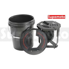 Supamoto 打蠟機拋光盤清潔桶組：洗盤機、水桶、洗車美容海綿羊毛盤, 1個, 一套