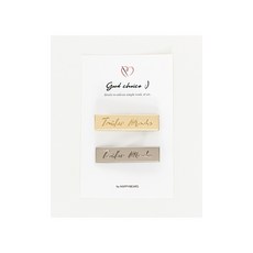 퀼트스타 테일러메이드 금속라벨 세트, 1개, 실버&골드