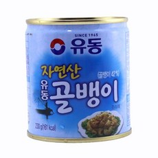 캠핑 혼밥 통조림 골뱅이 유동 무침 소면 안주 캠핑요리 자연산 230g