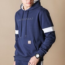 藍色 Force 中性 Denrison 連帽衫基本版型情侶休閒長袖 T 卹