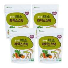 또또맘 유기농 라이스스틱, 채소, 20g, 4개