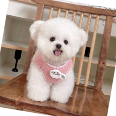 구름핀 뽀글이 강아지조끼 겨울 고양이옷 강아지옷 고양이겨울옷 강아지겨울옷 뽀글이옷, 핑크