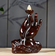 談木香 簡約現代 葫蘆 倒流香擺件, 佛手倒流香