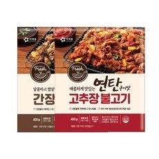 [다만세푸드] 아워홈 연탄구이맛 간장 불고기 400g +고추장 불고기 400g, 2개