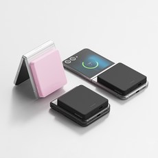 미니덕트 맥세이프 미니 고속 무선보조배터리 4000mAh, mi200DT, 블러쉬 핑크