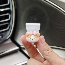 귀여운 강아지 차량용 후크 조수석 글러브 박스 앞좌석 신기 시트 후크 자동차 인테리어 용품, 안경 쓴 곱슬 강아지, 하나