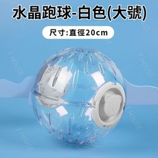 倉鼠跑球 適用於 小寵運動, 1個, 倉鼠跑球【白色大號】直徑20cm, 白色