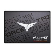 TEAMGROUP T-Force Vulcan Z 256GB SLC 캐시 3D NAND TLC 2.5인치 SATA III 내부 솔리드 스테이트 드라이브 SSD (R/W 속도 최대, 1TB