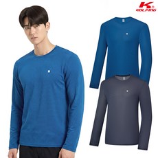 콜핑 남성 아이스본 냉감 이너 등산 긴팔 라운드 티셔츠 KSC486TT1M
