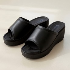 국산 여성 소프트 슬리퍼 7cm 키높이 통굽 슬리퍼 실내 사무실 실내화