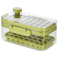 굿앤솔리드 원터치 얼음틀 아이스 트레이 64구 최신업그레이드형, 그린, 1개