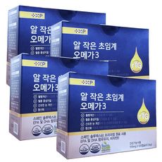 염증수치 중성지방 낮추는 알작은 먹기 에 좋은 초임계 알티지 오메가3 영양제, 4개, 120정