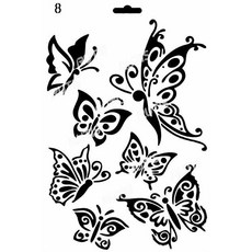 ST-B50-0028 型染版(Stencil) - 蝶古巴特DIY簍空模板，塗鴉繪畫模版，輕鬆打造獨特風格, 1個, B50-0028