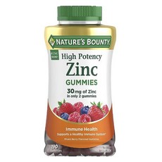 NATURE'S BOUNTY 高含量鋅30mg軟糖, 1個, 190錠