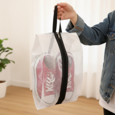 오드상회 신발가방 골프신발주머니 신발파우치 5개입, 1세트, 블랙