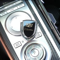 비브랜드 캐딜락 레터링 쉴드 엠블럼 익스테리어 몰딩 (호환상품), 골드(1P)