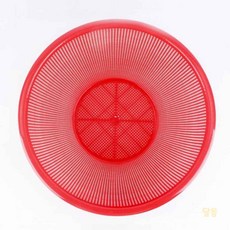 라망 원형 소쿠리 3호 레드 농산물바구니