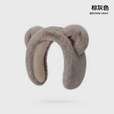 兒童小熊造型保暖耳罩，毛絨耳罩，寶寶防寒耳罩，多色可選