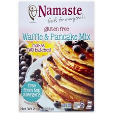 나마스테 푸드 와플 팬케이크 믹스 595g Namaste Foods WafflePancake Mix 21 Ounce, 1개