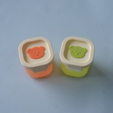 硅膠保鮮盒 矽膠製冰盒 副食品盒 果醬分裝盒 便攜 8個裝 食品級保鮮盒 冰磚盒, 1個, 兩個【隨機發】