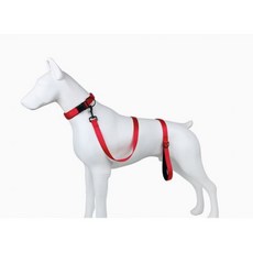 반려동물 고탄성 나일론 핸들링 고급 리드줄, 형광