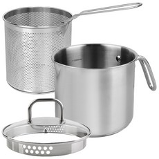 오브쿡스 IH 스텐 304 멀티팟 냄비 2.8L + 채망세트, 1세트, 17cm