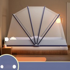 누룽까미 모기덮장 여름 모기장 1인용모기장, 1.5m 침대-135x190cm, 딥 그레이 방충-95cm