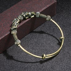 재물 금전 사업 행운 엔틱 드래곤 용 뱅글 팔찌 A1514