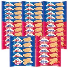 해태제과 해태 웨하스 딸기 50g+크림 50g 묶음, 50g, 4세트