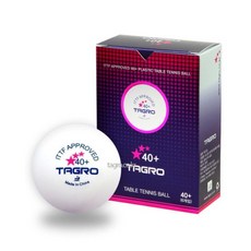 타그로 ABS 3스타 시합구 탁구공, 화이트, 6개입, 1개
