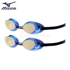 Bestyours 미즈노 엑셀아이 레이싱 미러 수경 N3JEB851, 네이비X블루, 2개