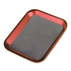 RC 수리 도구 합금 마그네틱 나사 트레이 플레이트 비행기 보트 크롤러 SCX10 D90 D110, [02] Red, 1개