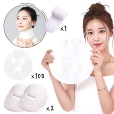 마미앤 페이스 스팀 타올 얼굴찜질 목찜질 타올, 1세트, 화이트